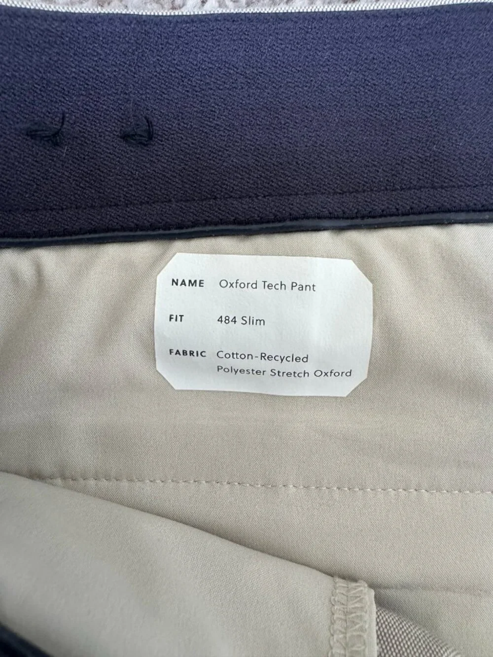 J.Crew 484 Slim Oxford Tech Pants Men’s 34x30 Gray Stretch Chino